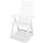 Juego de comedor de jardín 5 piezas plástico blanco de vidaXL, Conjuntos de jardín - Ref: Foro24-275074, Precio: 473,58 €, De...