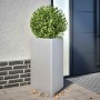 Jardinera triangular acero galvanizado 50x43x75 cm en Macetas y jardineras | Comprar online en Foru.es