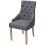 Sillas de comedor 4 unidades de tela gris oscuro de vidaXL, Sillas de comedor - Ref: Foro24-274423, Precio: 506,47 €, Descuen...