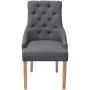 Sillas de comedor 4 unidades de tela gris oscuro de vidaXL, Sillas de comedor - Ref: Foro24-274423, Precio: 506,47 €, Descuen...