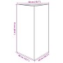 Jardinera triangular acero galvanizado 50x43x75 cm en Macetas y jardineras | Comprar online en Foru.es