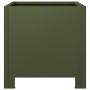 Jardinera hexagonal acero verde oliva 30x30x30 cm en Macetas y jardineras | Comprar online en Foru.es
