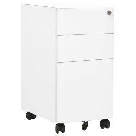 Armario archivador móvil acero blanco 30x45x59 cm de vidaXL, Armarios archivadores - Ref: Foro24-335982, Precio: 129,55 €, De...