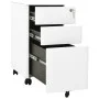 Armario archivador móvil acero blanco 30x45x59 cm de vidaXL, Armarios archivadores - Ref: Foro24-335982, Precio: 127,91 €, De...