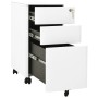 Armario archivador móvil acero blanco 30x45x59 cm de vidaXL, Armarios archivadores - Ref: Foro24-335982, Precio: 129,55 €, De...