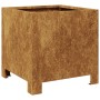 Jardineras 2 unidades acero oxidado 30x30x30 cm en Macetas y jardineras | Comprar online en Foru.es