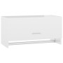 Armario de madera contrachapada blanco brillante 70x32,5x35 cm de vidaXL, Armarios roperos - Ref: Foro24-808248, Precio: 43,2...