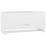 Armario de madera contrachapada blanco brillante 70x32,5x35 cm de vidaXL, Armarios roperos - Ref: Foro24-808248, Precio: 48,3...