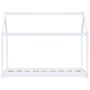 Estructura de cama infantil madera maciza pino blanco 70x140 cm de vidaXL, Cunas y camas para niños - Ref: Foro24-283349, Pre...