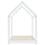 Estructura de cama infantil madera maciza pino blanco 70x140 cm de vidaXL, Cunas y camas para niños - Ref: Foro24-283349, Pre...