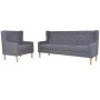 2-teilige Sofagarnitur aus grauem Stoff von vidaXL, Sofas - Ref: Foro24-274933, Preis: 575,14 €, Rabatt: %