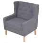 2-teilige Sofagarnitur aus grauem Stoff von vidaXL, Sofas - Ref: Foro24-274933, Preis: 575,14 €, Rabatt: %