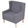 Conjunto de sofás 2 piezas tela gris de vidaXL, Sofás - Ref: Foro24-274933, Precio: 585,04 €, Descuento: %