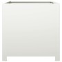 Jardinera de acero blanca 50x50x50 cm en Macetas y jardineras | Comprar online en Foru.es