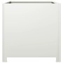 Jardinera de acero blanca 50x50x50 cm en Macetas y jardineras | Comprar online en Foru.es