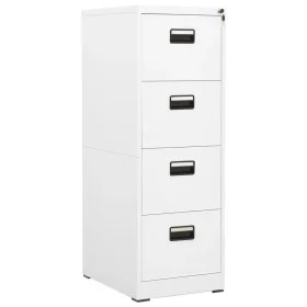 White steel filing cabinet 46x62x133 cm by vidaXL, Filing cabinets - Ref: Foro24-336278, Price: 268,05 €, Discount: %