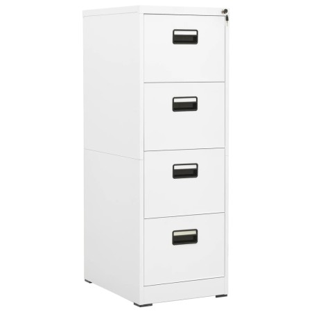 Armario archivador de acero blanco 46x62x133 cm de vidaXL, Armarios archivadores - Ref: Foro24-336278, Precio: 263,47 €, Desc...