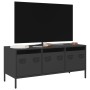 Mueble para TV acero laminado en frío negro 101,5x39x43,5 cm en Muebles TV | Comprar online en Foru.es