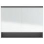 Armario de baño con espejo MDF gris 80x15x60 cm de vidaXL, Tocadores de baño - Ref: Foro24-331534, Precio: 132,01 €, Descuent...