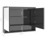 Armario de baño con espejo MDF gris 80x15x60 cm de vidaXL, Tocadores de baño - Ref: Foro24-331534, Precio: 129,76 €, Descuent...