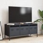 Mueble de TV acero laminado en frío antracita 101,5x39x43,5 cm en Muebles TV | Comprar online en Foru.es
