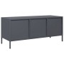 Mueble de TV acero laminado en frío antracita 101,5x39x43,5 cm en Muebles TV | Comprar online en Foru.es