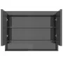 Armario de baño con espejo MDF gris brillante 80x15x60 cm de vidaXL, Tocadores de baño - Ref: Foro24-331533, Precio: 108,33 €...