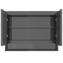 Armario de baño con espejo MDF gris brillante 80x15x60 cm de vidaXL, Tocadores de baño - Ref: Foro24-331533, Precio: 118,66 €...