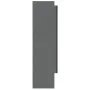 Armario de baño con espejo MDF gris brillante 80x15x60 cm de vidaXL, Tocadores de baño - Ref: Foro24-331533, Precio: 108,33 €...