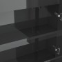 Armario de baño con espejo MDF gris brillante 80x15x60 cm de vidaXL, Tocadores de baño - Ref: Foro24-331533, Precio: 118,66 €...