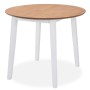 Juego de comedor de MDF y madera de caucho 5 piezas blanco de vidaXL, muebles para cocinas y comedores - Ref: Foro24-274943, ...