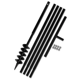 Earth Drill With Handle 100 mm With Extension Tube 5 M Steel by vidaXL, Helical augers - Ref: Foro24-270519, Price: 76,24 €, ...