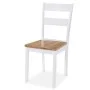 Juego de comedor de MDF y madera de caucho 5 piezas blanco de vidaXL, muebles para cocinas y comedores - Ref: Foro24-274943, ...