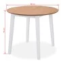 Juego de comedor de MDF y madera de caucho 5 piezas blanco de vidaXL, muebles para cocinas y comedores - Ref: Foro24-274943, ...