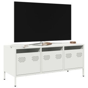 Mueble para TV acero laminado en frío blanco 101,5x39x43,5 cm en Muebles TV | Comprar online en Foru.es