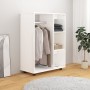 Armario de madera contrachapada blanco brillo 80x40x110 cm de vidaXL, Armarios roperos - Ref: Foro24-808519, Precio: 88,62 €,...