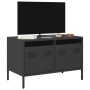 Mueble para TV acero laminado en frío negro 68x39x43,5 cm en Muebles TV | Comprar online en Foru.es