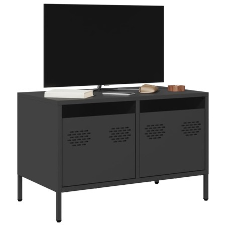 Mueble para TV acero laminado en frío negro 68x39x43,5 cm en Muebles TV | Comprar online en Foru.es