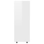 Armario de madera contrachapada blanco brillo 80x40x110 cm de vidaXL, Armarios roperos - Ref: Foro24-808519, Precio: 88,62 €,...