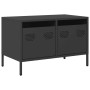 Mueble para TV acero laminado en frío negro 68x39x43,5 cm en Muebles TV | Comprar online en Foru.es