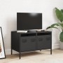 Mueble para TV acero laminado en frío negro 68x39x43,5 cm en Muebles TV | Comprar online en Foru.es