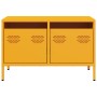 Mueble TV acero laminado en frío amarillo mostaza 68x39x43,5 cm en Muebles TV | Comprar online en Foru.es