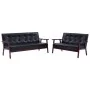 Black Faux Leather 2-Piece Sofa Set by vidaXL, Sofas - Ref: Foro24-278396, Price: 398,09 €, Discount: %