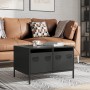 Mueble para TV acero laminado en frío negro 68x50x43,5 cm en Muebles TV | Comprar online en Foru.es