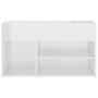 Banco zapatero madera contrachapada blanco brillante 80x30x45cm de vidaXL, Zapateros y organizadores de calzado - Ref: Foro24...