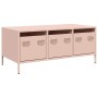 Mesa de centro acero laminado en frío rosa 101,5x50x43,5 cm en Mesas de centro | Comprar online en Foru.es