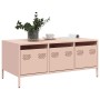Mesa de centro acero laminado en frío rosa 101,5x50x43,5 cm en Mesas de centro | Comprar online en Foru.es