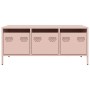 Mesa de centro acero laminado en frío rosa 101,5x50x43,5 cm en Mesas de centro | Comprar online en Foru.es