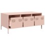 Mesa de centro acero laminado en frío rosa 101,5x50x43,5 cm en Mesas de centro | Comprar online en Foru.es