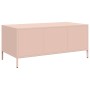 Mesa de centro acero laminado en frío rosa 101,5x50x43,5 cm en Mesas de centro | Comprar online en Foru.es